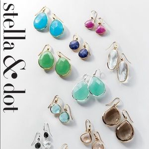 Stella & Dot Serenity Earrings Expresso
